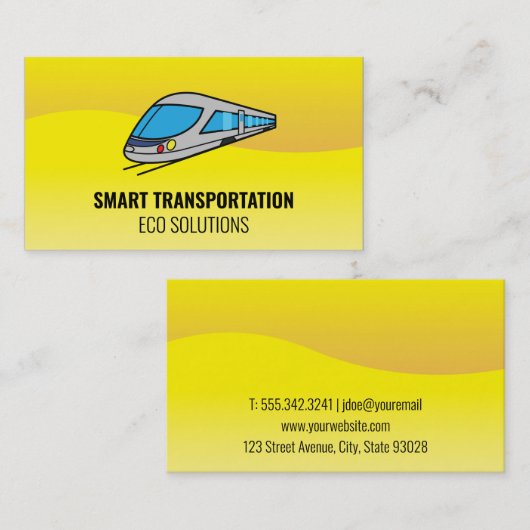 Hogesnelheidstrein Visitekaartje (Voorkant / Achterkant)