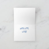 Hogevliegen in de lucht, Vaderdag kaart (Binnen)