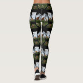 Hogewalrundimensionale kunst, Zwart Leggings (Achterkant)