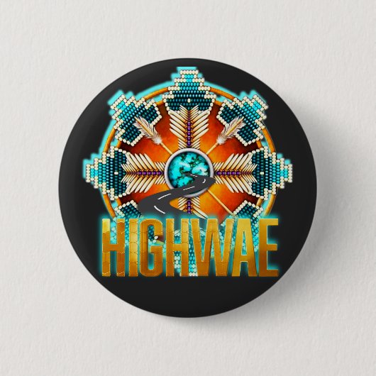 HOGEWEG RONDE BUTTON 5,7 CM (Voorkant)