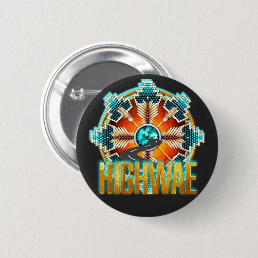 HOGEWEG RONDE BUTTON 5,7 CM (Voorkant /achterkant)