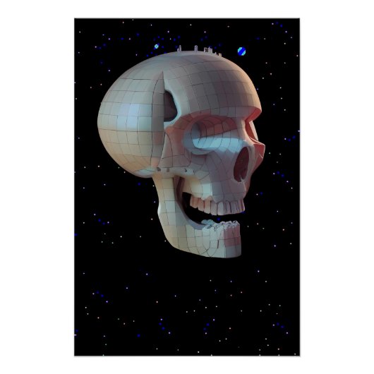 Hogewoongewonen op Schedelasteroïde 42-C Variant Perfect Poster (Voorkant)