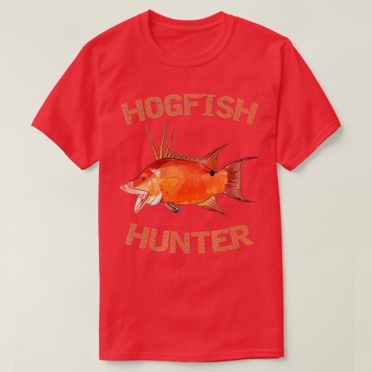 Hogfish Hunter  Florida Fishing  Hogfish  T-shirt (Design voorkant)