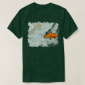 Hogfish op een grafiek t-shirt (Design voorkant)