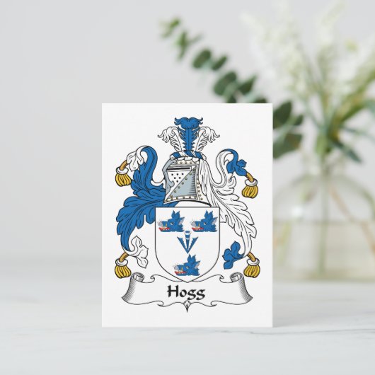 Hogg Family Crest Briefkaart (Staand voorkant)