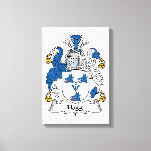 Hogg Family Crest Canvas Afdruk (Voorkant)