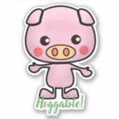 Hoggable Piglet Sticker (Voorkant)
