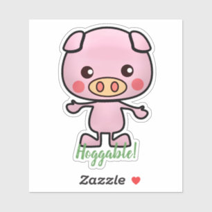 Hoggable Piglet Sticker