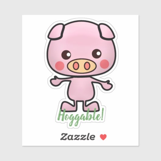 Hoggable Piglet Sticker (Vel)