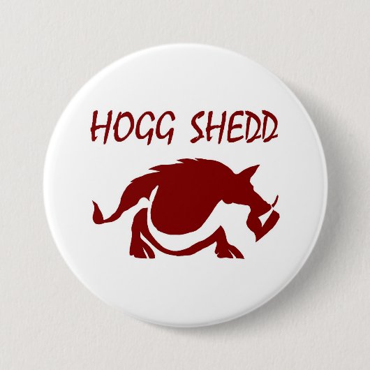 HoggSheddLogo-1C (JPEG) Ronde Button 7,6 Cm (Voorkant)