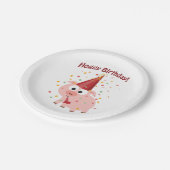 Hoggy Birthday! Papieren Bordje (Gekanteld)