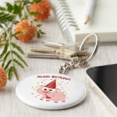 Hoggy Birthday! Sleutelhanger (Zijkant)