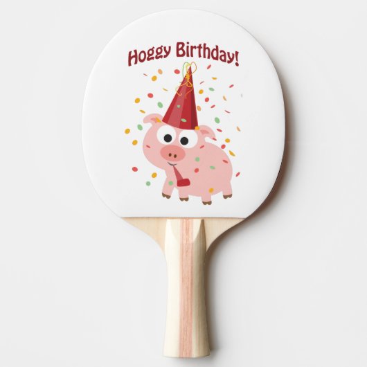 Hoggy Birthday! Tafeltennisbatje (Voorkant)