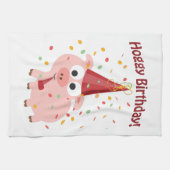 Hoggy Birthday! Theedoek (Horizontaal)