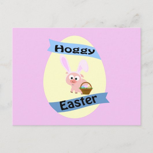 Hoggy Easter! Feestdagenkaart (Voorkant)