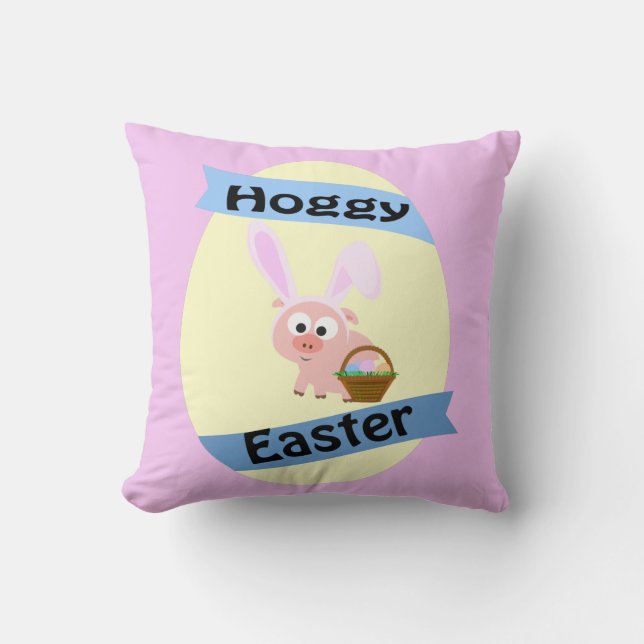Hoggy Easter! Kussen (Voorkant)