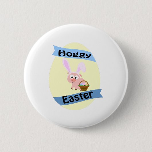 Hoggy Easter! Ronde Button 5,7 Cm (Voorkant)
