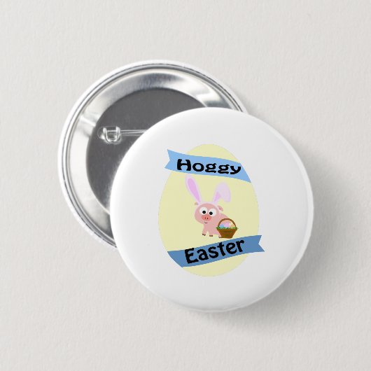 Hoggy Easter! Ronde Button 5,7 Cm (Voorkant /achterkant)
