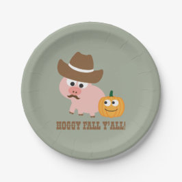 Hoggy Herfst Y'all Papieren Bordje