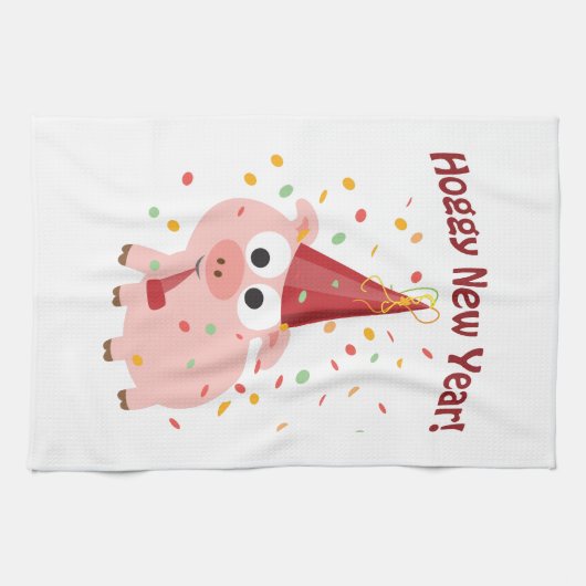 Hoggy New year! Theedoek (Horizontaal)