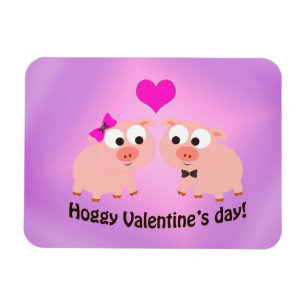 Hoggy Valentijnsdag Pig Love Magneet