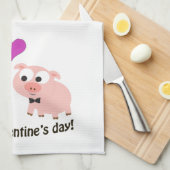 Hoggy Valentijnsdag Pigs Theedoek (Quarter Fold)