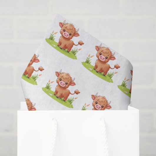Hogland Koe Decoupage Papier, Boerderij Dier Tissuepapier (Cadeauzakje)
