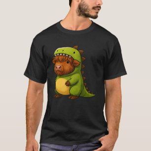 Hogland Koe Dinosaurus Kostuum Trex Dierenliefhebb T-shirt
