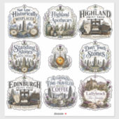 Hogland Tijdreizen Hekserige Sticker Set (Vel)