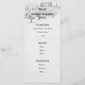 Hoglandschap Schets Bruiloftsmenu Menu (Voorkant)