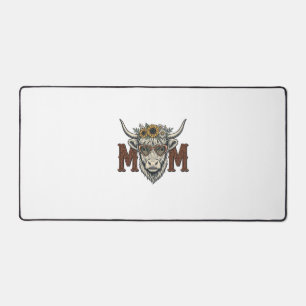 Hogline Koe Moeder Vintage Bloem Westerse Shirt (2 Bureaumat