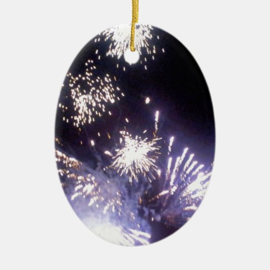 Hogmanay Fireworks Keramisch Ornament (Voorkant)
