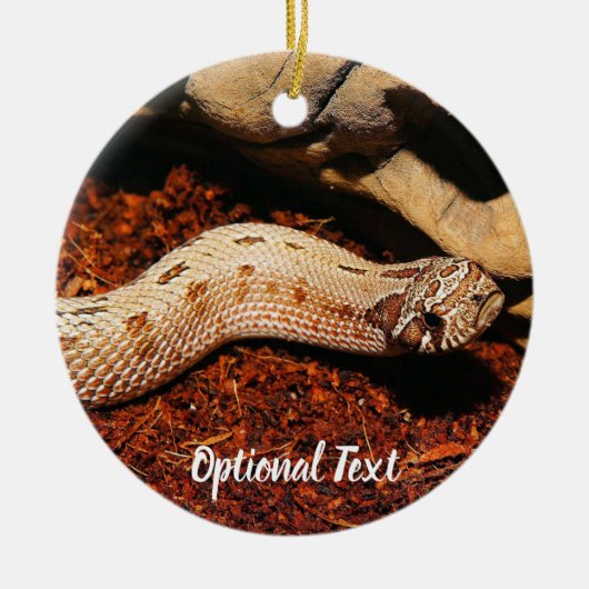 Hognose Pet Snake Keramisch Ornament (Voorkant)