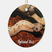 Hognose Pet Snake Keramisch Ornament (Links)