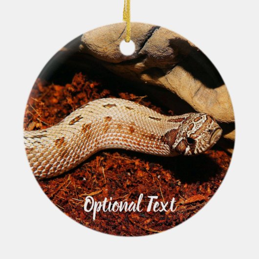 Hognose Pet Snake Keramisch Ornament (Achterkant)