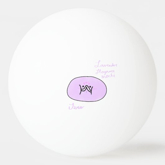 Hognose Snake Cute Mochi Funny Animal Mochi Pingpongbal (Voorkant)