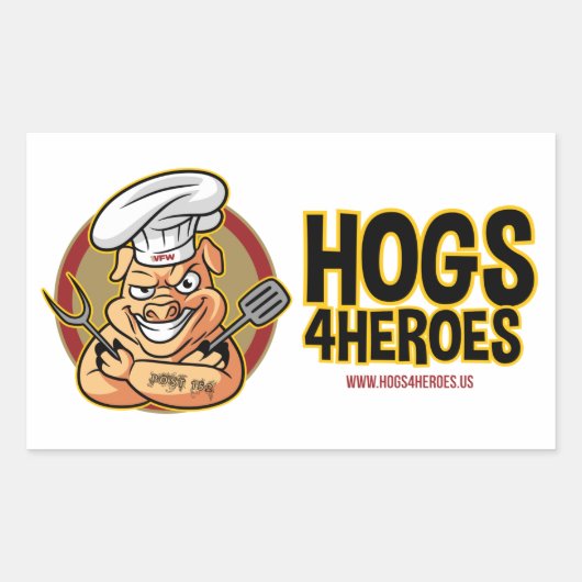 Hogs 4 Heroes Sticker (Voorkant)