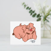 Hogs en Kisses Briefkaart (Staand voorkant)
