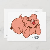 Hogs en Kisses Briefkaart (Voorkant / Achterkant)