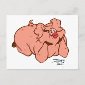 Hogs en Kisses Briefkaart (Voorkant)