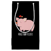 Hogs en Kisses Funny Hog Pig Dark BG Klein Cadeauzakje (Voorkant)