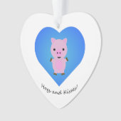 Hogs en Kisses Pig Ornament (voorkant)
