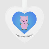 Hogs en Kisses Pig Ornament (voorkant)