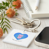 Hogs en Kisses Pig Sleutelhanger (Voorkant Rechts)