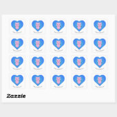 Hogs en Kisses Pig Vierkante Sticker (Vel)