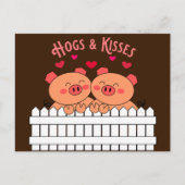 Hogs en Kisses Pigs Love Post Kaart (Voorkant)