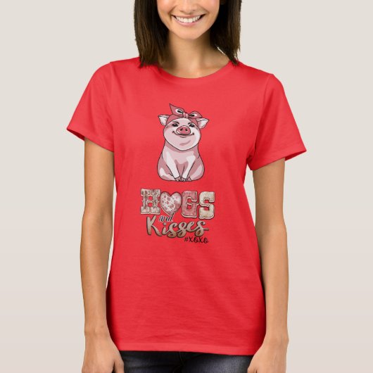 Hogs en Kisses T-shirt (Voorkant)