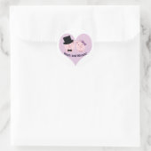 Hogs en kussen! ronde sticker (Tas)