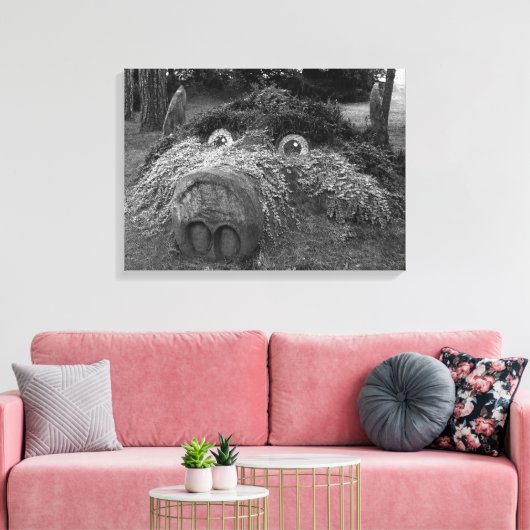 Hogs Head, Bute Park, Cardiff Canvas Afdruk (Insitu (Woonkamer))