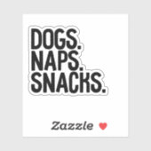 Hogs Naps Snacks Sticker (Vel)